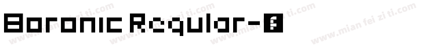 Boronic Regular字体转换